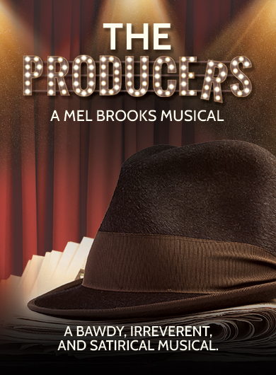 cover of the The Producers, a Mel Brooks musical program